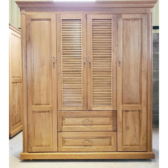 Tủ quần áo gỗ sồi Mỹ 4 cánh kích thước 2x2