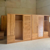 Tủ áo gỗ Sồi Mỹ kích thước 1.6x2m