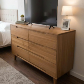 Tủ 6 ngăn kéo gỗ sồi Mỹ