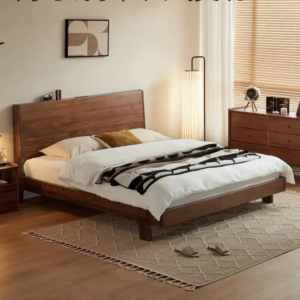 Giường Ngủ Gỗ Tự Nhiên Phong Cách Tối Giản, Hiện Đại