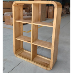 Kệ sồi 6 ô cong