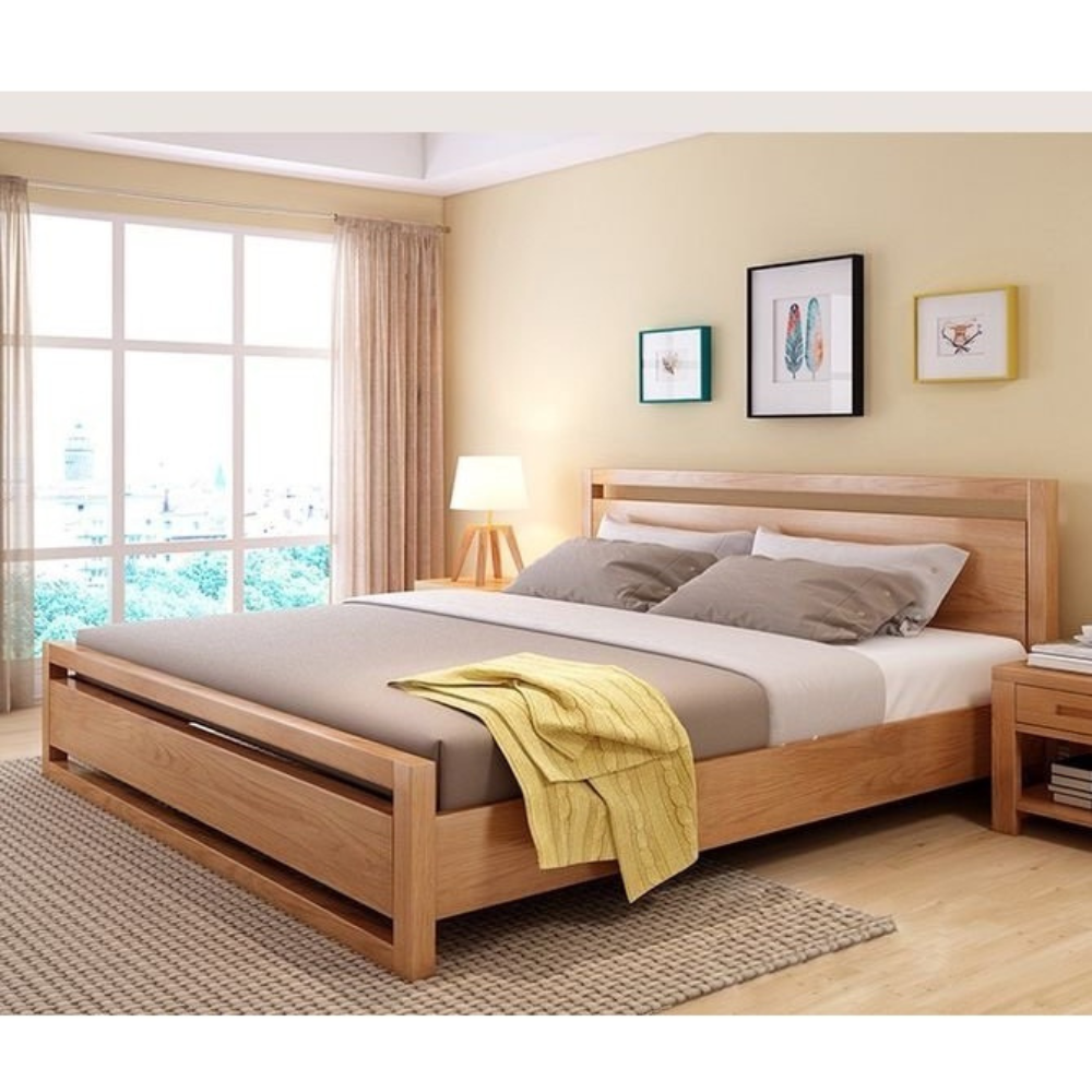Giường ngủ gỗ tự nhiên