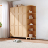 Tủ Quần Áo Kết Hợp Kệ Chưng Đồ Cao Cấp