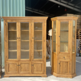 Tủ trưng bày gỗ tự nhiên 6 cánh cửa