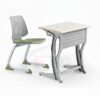 Bộ bàn ghế học tập mặt ghế màu xanh rêu